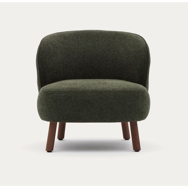Khaki zsenília fotel Ulit – Kave Home-image-1