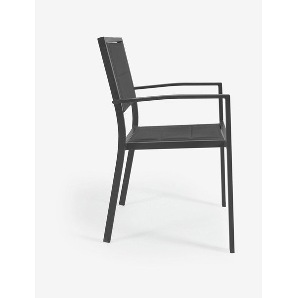 Sirley szürke alumínium kültéri szék - Kave Home-image-1