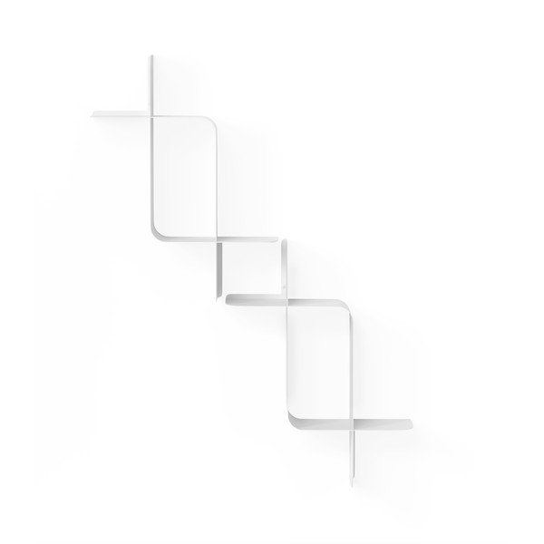 Matt fehér többszintes acél polc készlet 2 db-os 62 cm Montage – Umbra