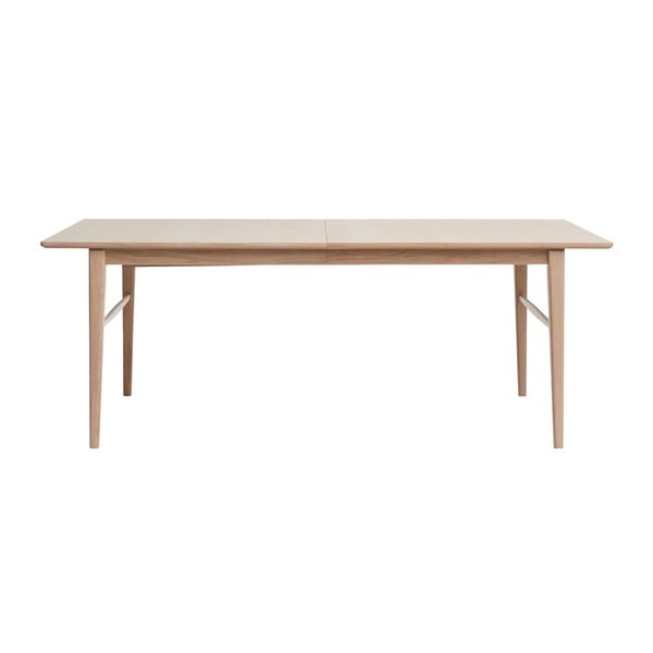 Rocca kinyitható fehér tölgyfa étkezőasztal, 90 x 170/260 cm - Unique Furniture