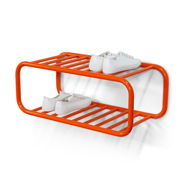 Narancssárga fém függő cipőtartó 72x28x35 cm Retro – Spinder Design-image-3