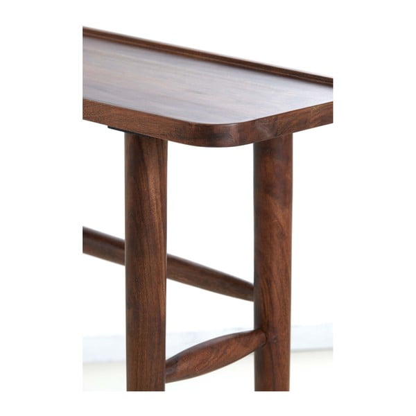 Barna akácfa konzolasztal 30x120 cm Qiano – Light & Living-image-4