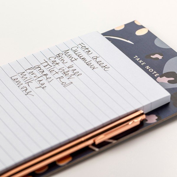 Mágneses jegyzetfüzet tollal, 70 lap - Busy B-image-1