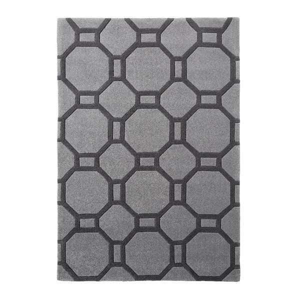 Hong Kong Tile szürke szőnyeg, 120 x 170 cm - Think Rugs