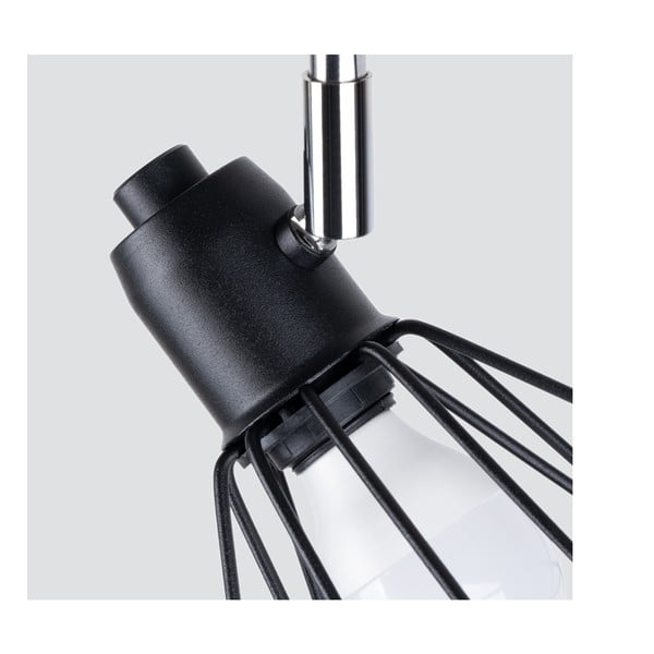 Fekete mennyezeti lámpa ø 10 cm Varpu – Sollux-image-2