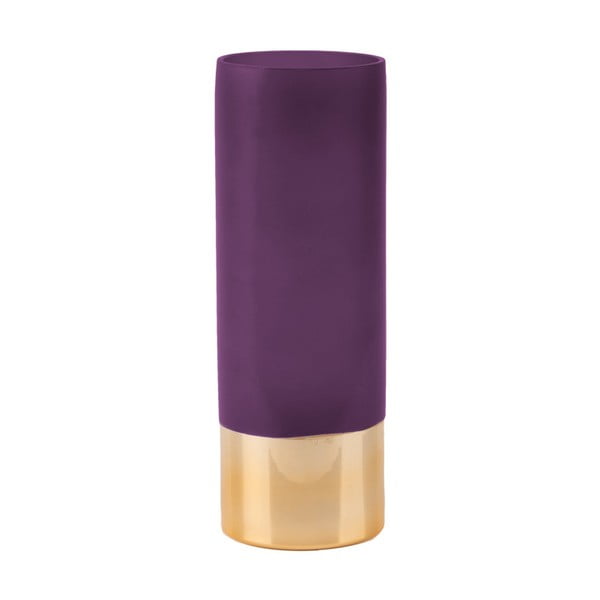 Glamour lila-aranyszínű váza, magasság 25 cm - PT LIVING