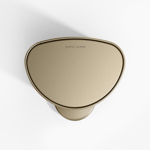 Matt aranyszínű acél pedálos szemetes 6 l – simplehuman-image-4