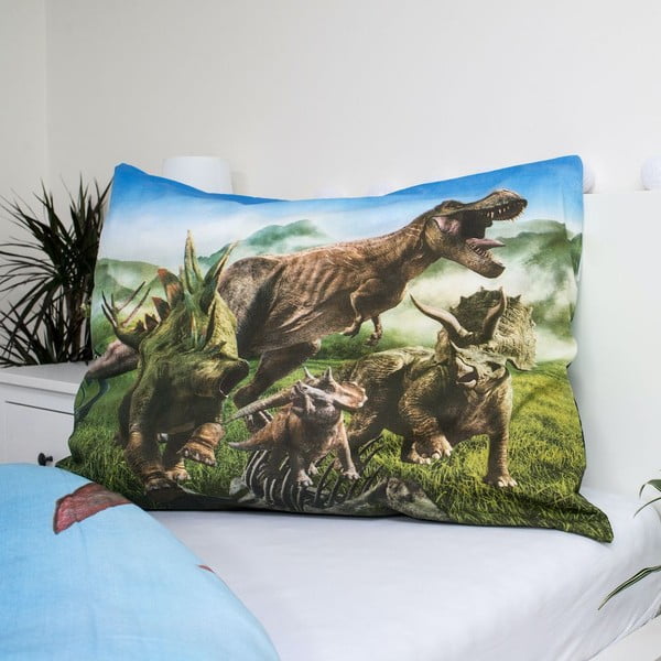 Egyszemélyes pamut gyerek ágyneműhuzat 140x200 cm Jurassic World – Jerry Fabrics-image-1