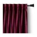 Borvörös bársony dimout (részleges sötétítő) függöny 140x245 cm Pleat – Restilo