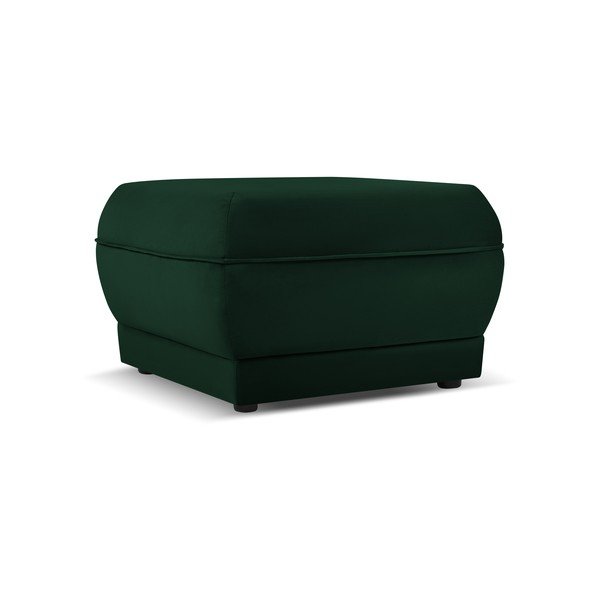 Zöld bársony puff Lando – Micadoni Home-image-2