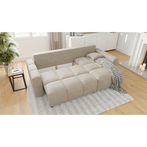 Bézs sarokkanapé (variálható) Luki – Ropez-image-4