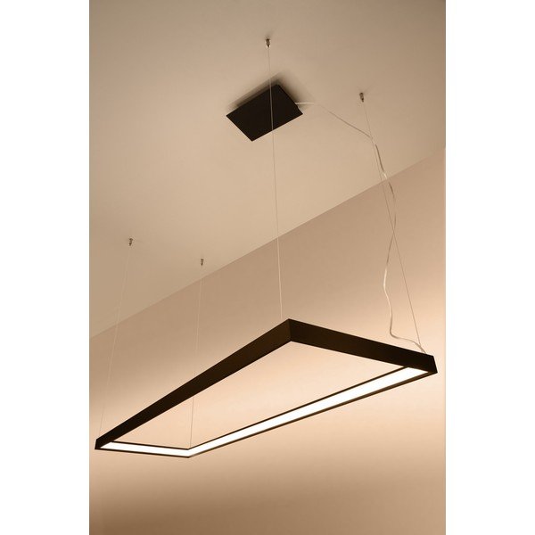 Fekete fém LED függőlámpa TUULA – Thoro-image-1