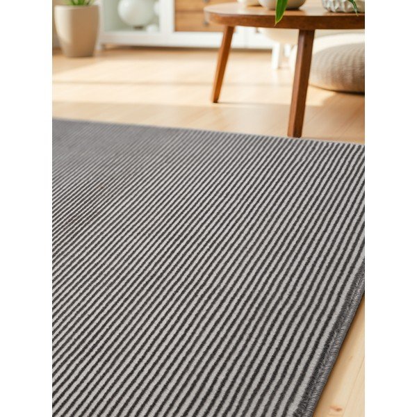 Antracitszürke-krémszínű futószőnyeg 80x240 cm Perles Dolomite – Elle Decoration-image-3