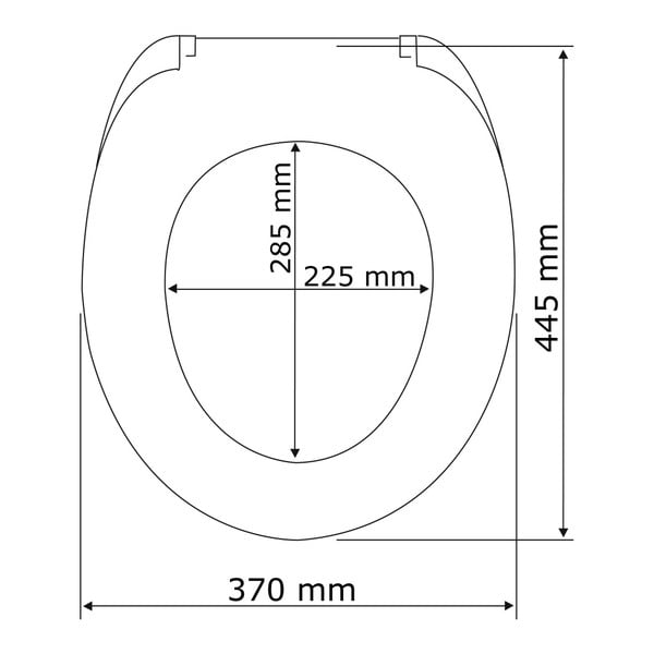 Rieti fehér WC-ülőke, 44,5 x 37 cm - Wenko-image-3