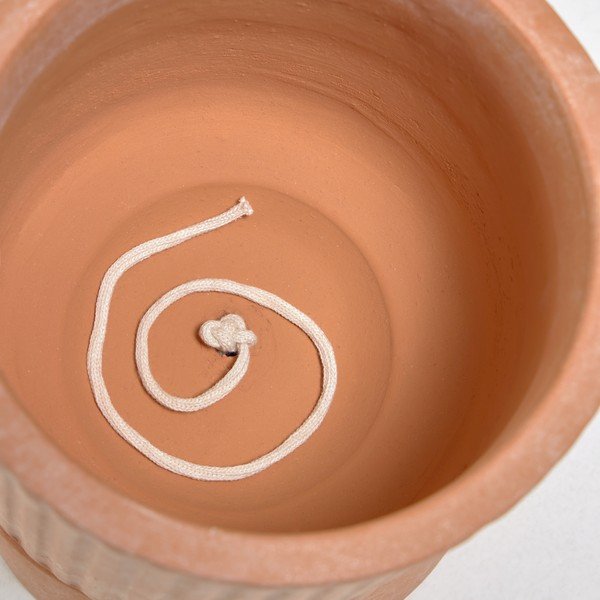 Suba terrakotta virágcserép fa állványon, magasság 32 cm - Kave Home-image-2