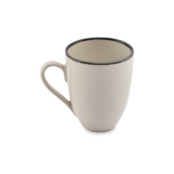 Fekete-krémszínű kőedény bögre 350 ml Gravel – ONA-image-1