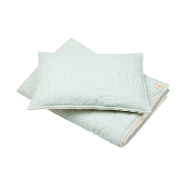 Zöld len ágynemű szett Mint - Moi Mili-image-2