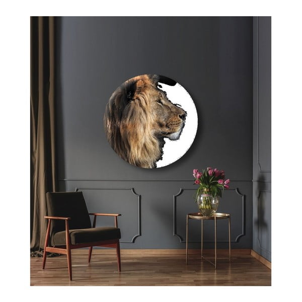 Ring Lion fali dekoráció, ø 70 cm - Styler-image-1