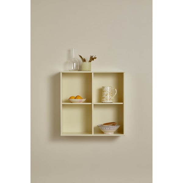 Világossárga függő könyvespolc 70x70 cm Mistral – Hammel Furniture-image-1