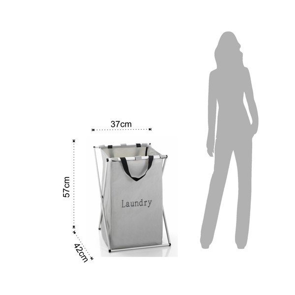 Laundry szürke szennyestartó kosár, 46 l - Tomasucci-image-1