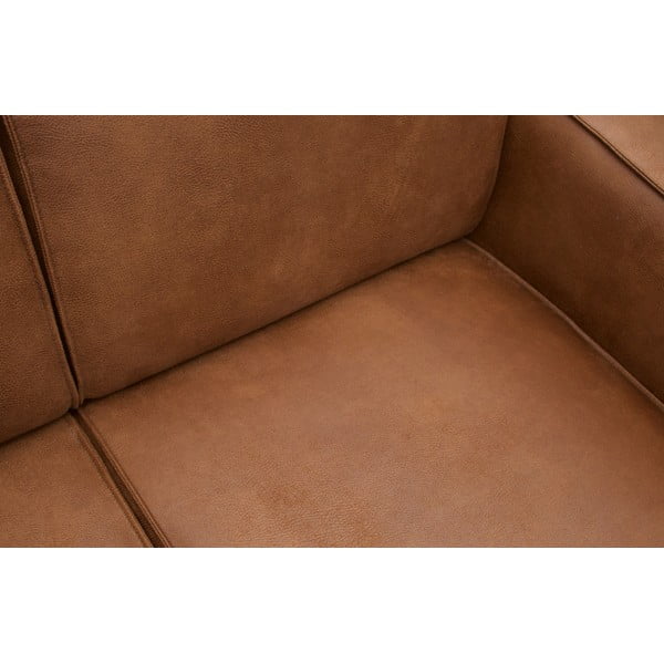 Barna bőrutánzat sarokkanapé (bal oldali-L alakú) Statement – WOOOD-image-1