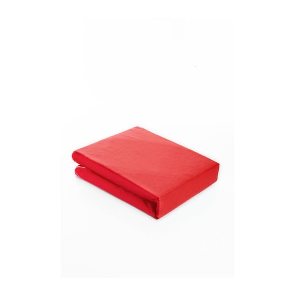 Fitted Sheet Pareyo piros elasztikus lepedő, 140 x 200 cm - Kate Louise