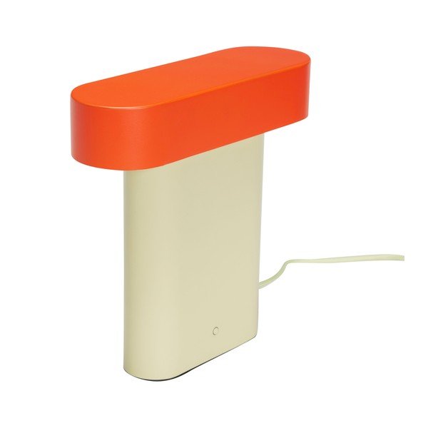 Narancssárga-bézs asztali lámpa (magasság 25 cm) Sleek – Hübsch-image-4