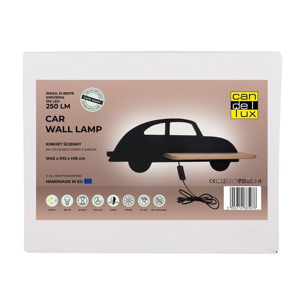 Fekete gyerek lámpa Car – Candellux Lighting-image-3