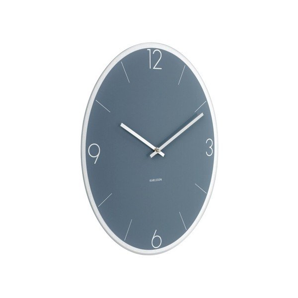Elliptical kék falióra - Karlsson-image-1