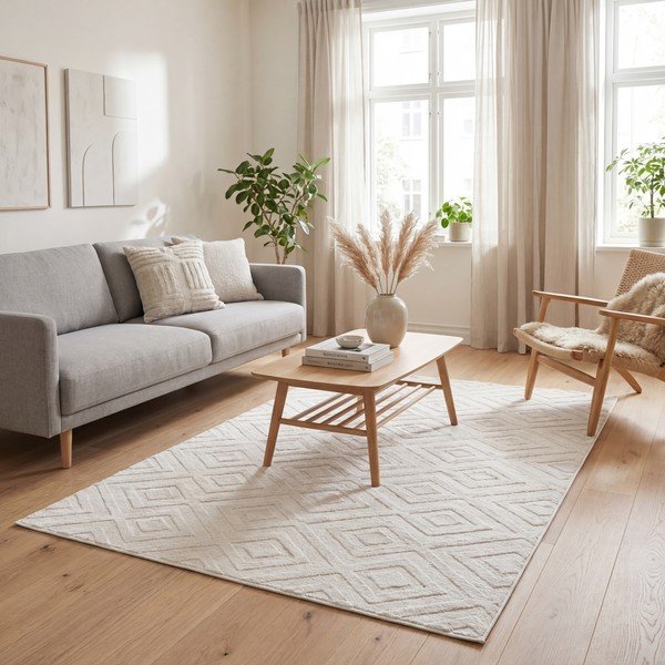 Krémszínű szőnyeg 160x230 cm Estilo – Universal-image-1