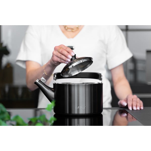 Diamante fekete vízforraló kanna, 1,5 l - Vialli Design-image-1