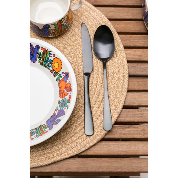 Natúr pamutkeverék tányéralátét, ø 38 cm - Tiseco Home Studio-image-2