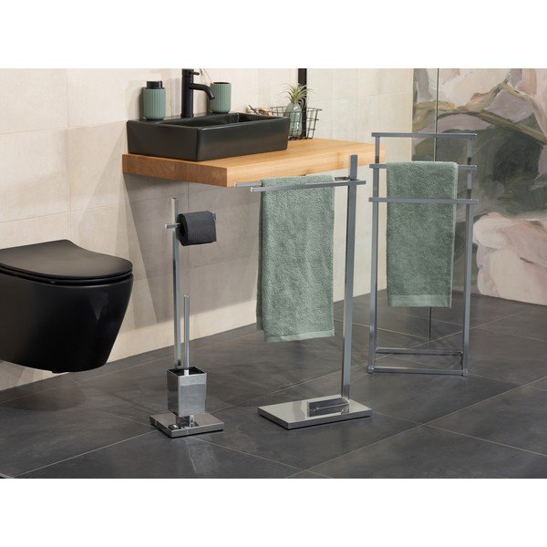 Quadro WC-papír tartó állvány WC-kefével - Wenko-image-3