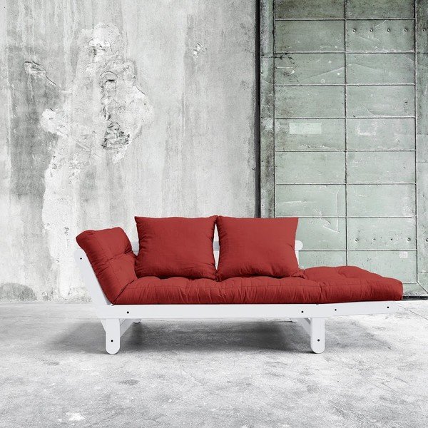 Beat White/Passion Red kinyitható kanapé - Karup-image-2