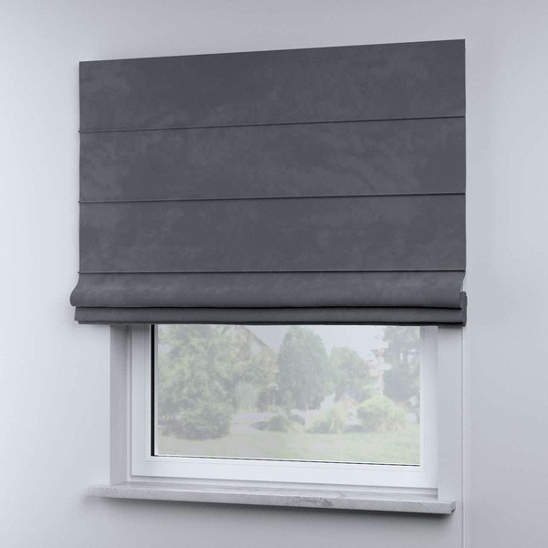 Szürke római roló 170x130 cm Posh Velvet - Yellow Tipi-image-1