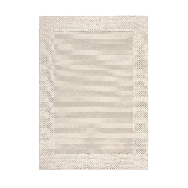 Bézs gyapjú szőnyeg 230x160 cm Rue - Flair Rugs