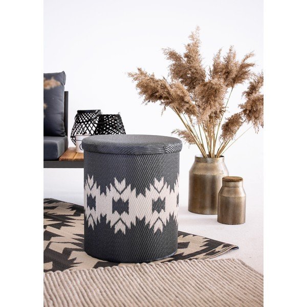 Miramar Gray szürke kültéri puff tárolóhellyel - Fab Hab-image-2