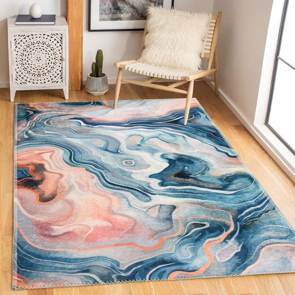 Kék-rózsaszín mosható szőnyeg 80x150 cm Colors of Joy – Vitaus-image-1