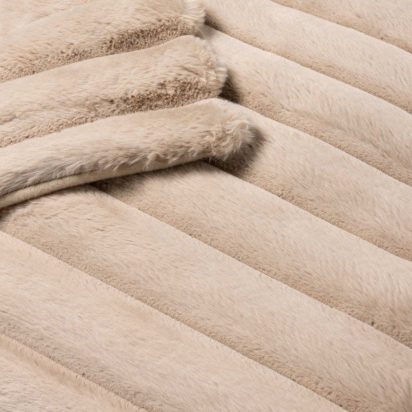 Bézs mikroplüss takaró 180x220 cm Boudoir – douceur d'intérieur-image-4