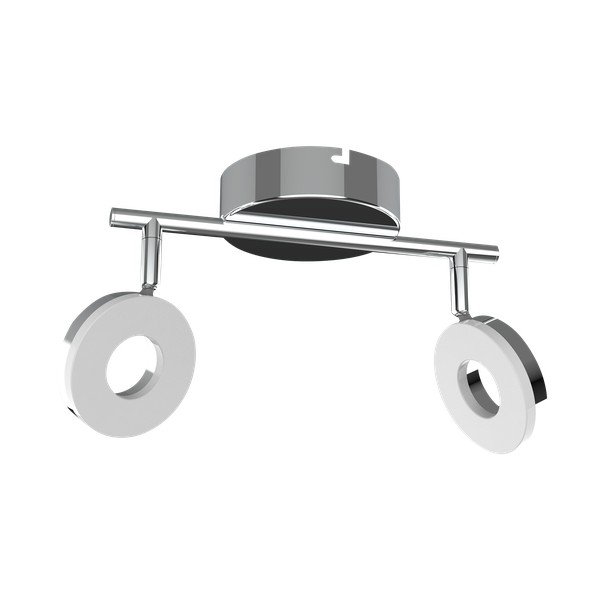 Fényes ezüstszínű LED mennyezeti lámpa 27x16 cm Thema – Candellux Lighting-image-3