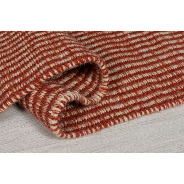 Anu narancssárga gyapjú futószőnyeg, 60 x 200 cm - Flair Rugs-image-2