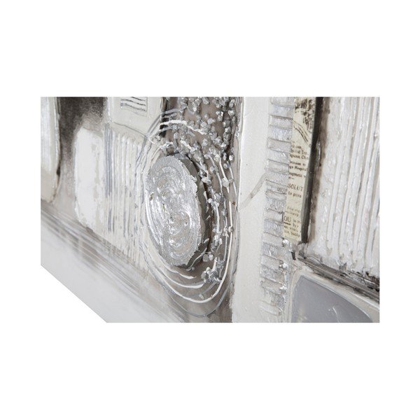 Dipinto Su Tela Silver Stroke kézzel festett kép, 150 x 50 cm - Mauro Ferretti-image-4