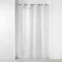 Fehér-ezüstszínű voile fényáteresztő függöny 140x240 cm Floressia – douceur d'intérieur