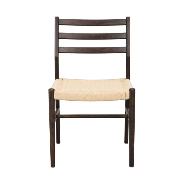 Natúr színű-sötétbarna étkezőszék szett 2 db-os Harlan – Rowico-image-2