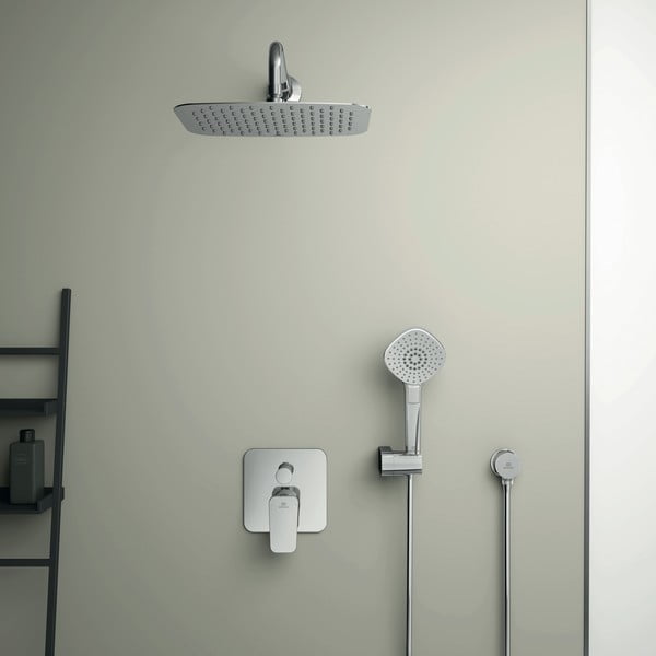 Fényes ezüstszínű csaptelep fürdőkádhoz, rejtett Ceraplan – Ideal Standard-image-3