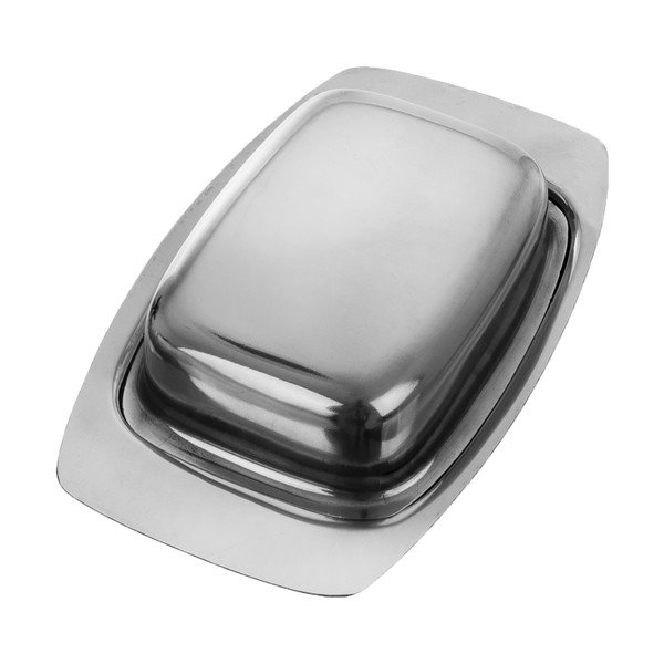 Ezüstszínű rozsdamentes acél vajtartó – Orion-image-2