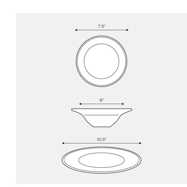 Day to Day 12 db-os porcelán étkészlet - Sabichi-image-1