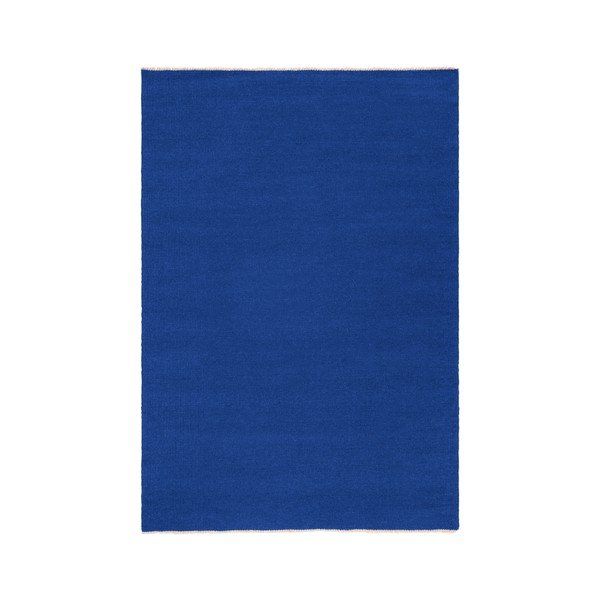 Kék kézi szövésű gyapjúkeverék szőnyeg 160x230 cm Row – Jotex