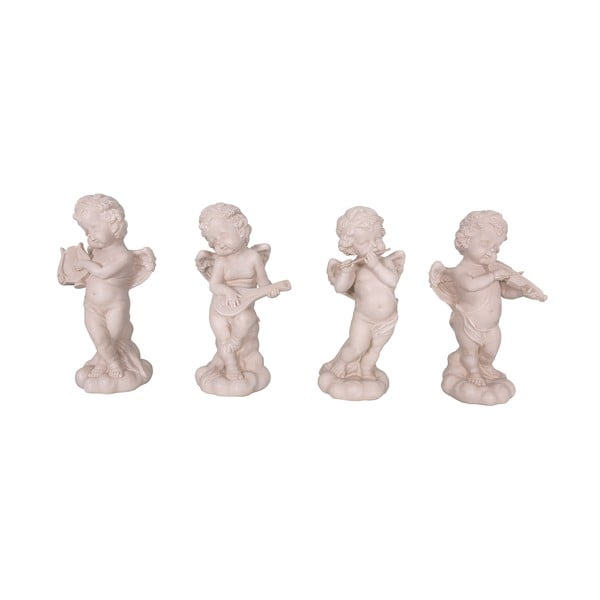 Musiciens 4 db angyal alakú szobor polirezinből, magasság 22 cm - Antic Line