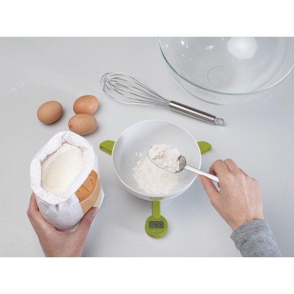 TriScale zöld összecsukható digitális konyhai mérleg - Joseph Joseph-image-3